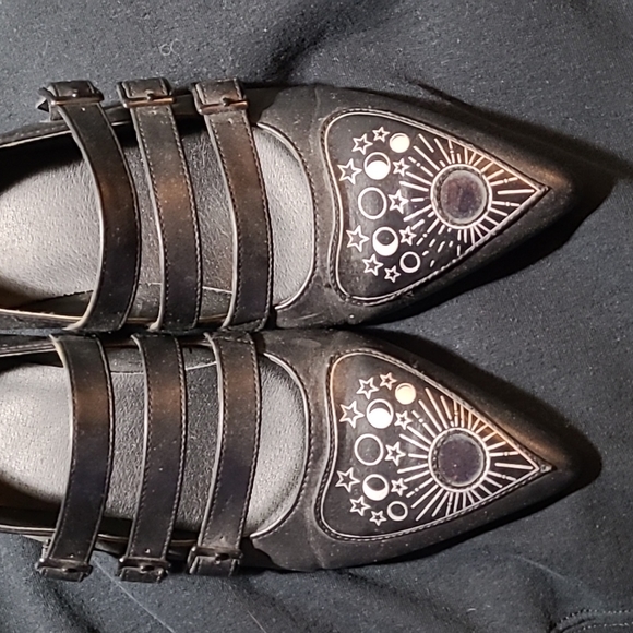 Strange Cvlt Eloise Spirit Shoes Black Vegan 10 - Picture 2 of 4